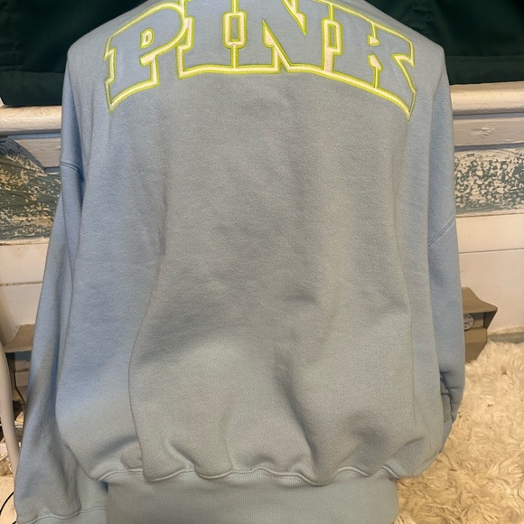PINK Victoria's Secret Light Blue Pullover - Picture 5 of 5